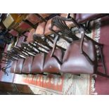 *NOW IN NEXT AUCTION* A Set of Five Early XX Century Mahogany Hepplewhite Style Dining Chairs, one