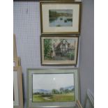 Betty Cox (Midlands Artist), Meadow Study Watercolour, 31.5 x 49cm, signed lower right, A.R.