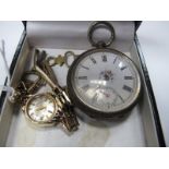 A 9ct Gold Cased Ladies Wristwatch, the Rotary signed dial with baton markers, to integral bracelet;