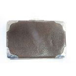 A Hallmarked Silver Mounted Leather Wallet, (bearing F import mark).