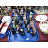 A Collection of Thirty Three Royal Doulton Dickens Character Figures, to include Pickwick x2,