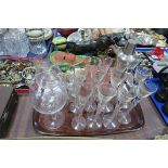 Twist, Stemmed and Other Drinking Glasses, cocktail shaker, pin trays, etc:- One Tray