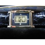 Yves Camari; An El Dorado Credit Suisse Ingot Ladies Wristwatch, on original strap, in original