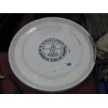 A Wedgwood Pottery Margarine Dish, for Darnall & Sons Ltd, 21-22 Narrow Wine Street, 35.5cm diameter