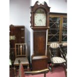 An Early XIX Century Eight Day Oak Mahogany White Dial Grandfather Clock (Fletcher Barnsley), with a