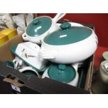 Denby Green Wheat Tableware, of approximately fifty pieces, including casserole, handled tureen,