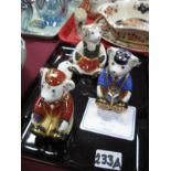 Royal Crown Derby Paperweight as Scottish Teddy -Fraser, date code for 2003, a gold backstamp