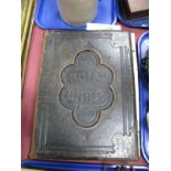 A XIX Century Leather Bound Holy Bible Illustrated with Engravings.
