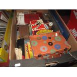 Playing Cards, dominoes, solitaire, chess and draughts board, other board games, etc:- One Box