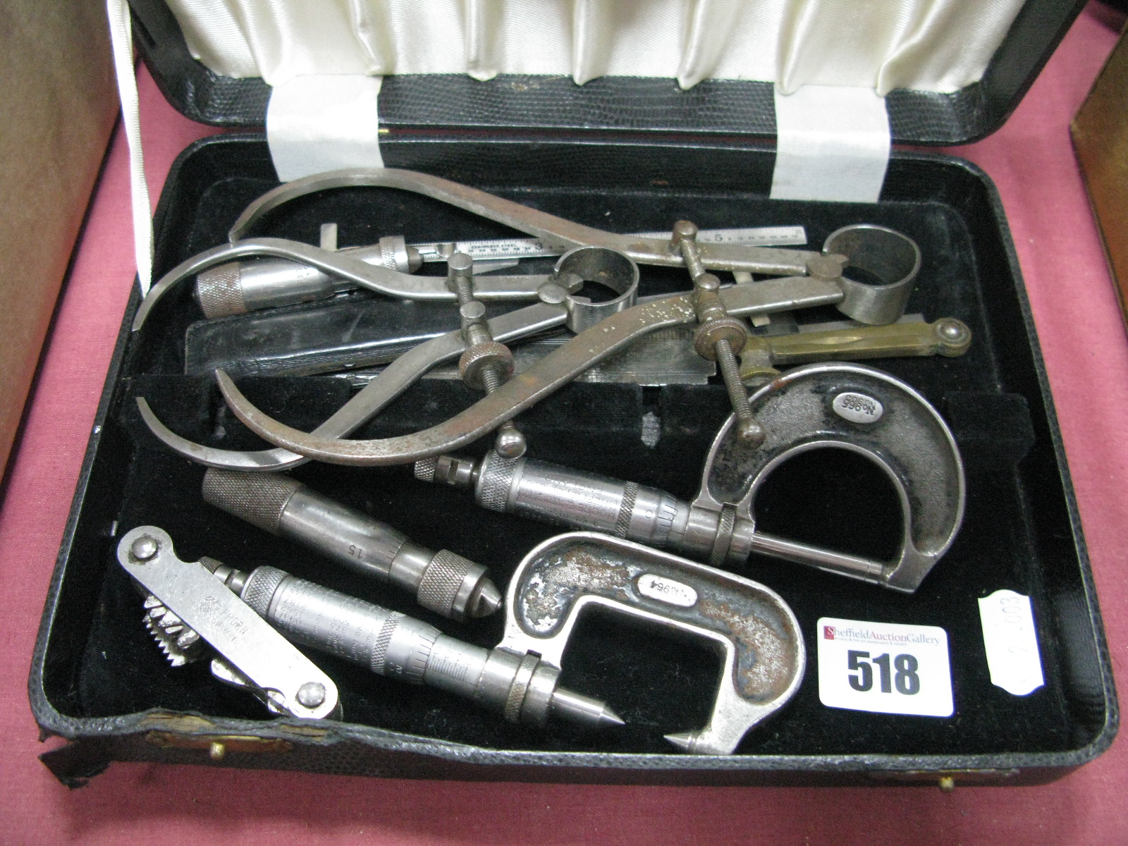 Moore & Wright Micrometers, Marples calipers, Rabone and Chesterman rules, Frohn and other