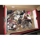 A Mixed Lot of Assorted Ladies and Gent's Wristwatches, (damages):- One Box