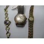 Royce 25 Jewels Automatic Gent's Wristwatch, on later expanding bracelet; together with two