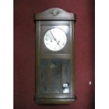 Haller A. G. 1920's Walnut Cased Regulator Wall Clock.