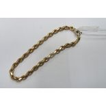 A 9ct Gold Ropetwist Bracelet.