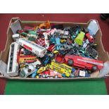 A Quantity of Original Diecast Vehicles By Dinky, Corgi, Matchbox and Others, all playworn.