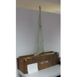 A Mid XX Century 36R Class 890 Pond Yacht, the yacht meets model association rules, complete with