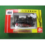 Fleischmann #4000 DB. Werklok 0-4-0 Steam Tank Locomotive, HO Scale. Boxed.