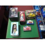 Four Film/TV Feature Figures and Vehicles, all boxed, includes two hand painted official T-2 Red