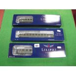 Three Boxed Liliput "HO" Scale Outline German 'DRG' Eight Wheeled Coaches, including #L384713 3rd