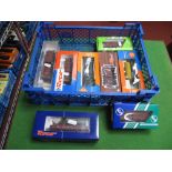 Eight "HO" Scale Freight Wagons In DB and DR Livery, all boxed, by Roco and others