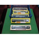 Five Boxed Liliput "HO" Gauge Outline German "DB" Eight Wheeled Coaches, including #296 2nd Class