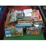 Twenty Two Assorted Unstarted Plastic Kits of Figures and Vehicles, in 'OO' and 'HO' scales by