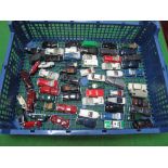 Approximately Sixty "HO" Scale Plastic Lineside Vehicles by Wiking, Praline and Other, predominantly