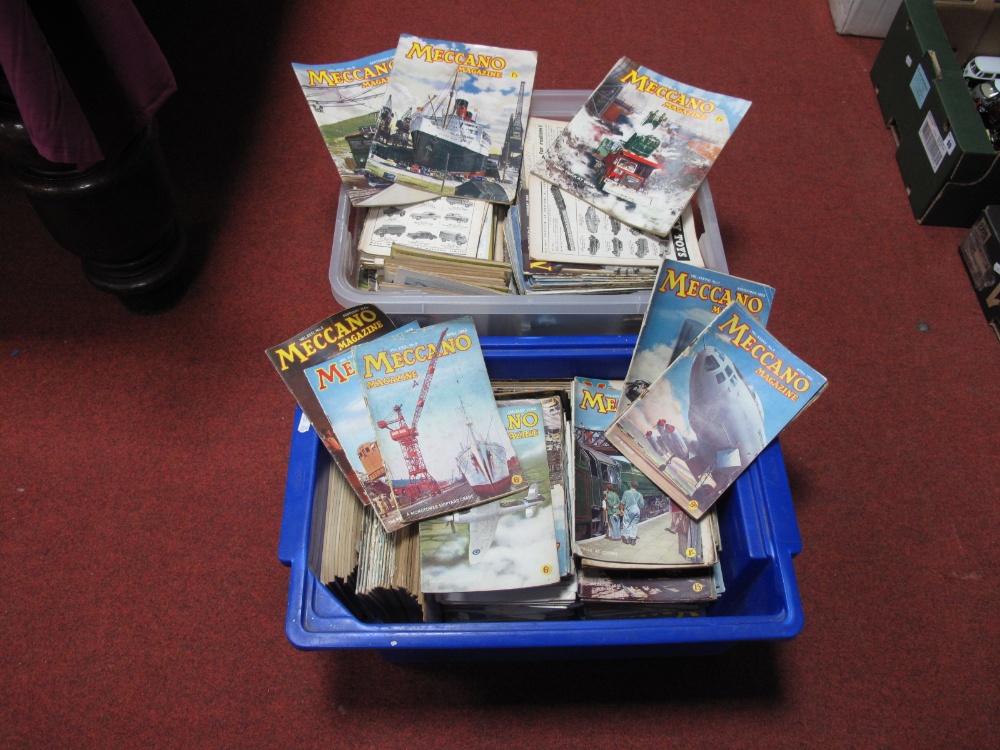 A Large Quantity of Mainly 1940's and 1950's Meccano Magazines.