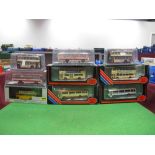 Nine 1;76th Scale "OO Railways" Diecast Buses by Original Omnibus and EFE, all boxed, all