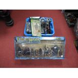 A Quantity of Boxed Lord of the Rings Plastic Action Figures and Games, by Sabre Tooth Games, Toy