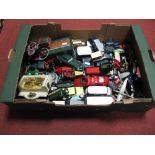 A Large Assortment of Diecast Model Cars And Planes, also kit built Victorian model steam locomotive
