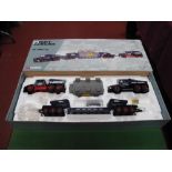 A Boxed Corgi Heavy Haulage 1:50th Scale Diecast Commercial Vehicle Set #18007, Wrekin Roadways -