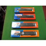 Four Liliput HO Scale DR Coaches. All boxed.