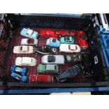 Nineteen Assorted Diecast Model Cars, in 1/43rd scale by Vanguards, Solido, Vitesse and others.