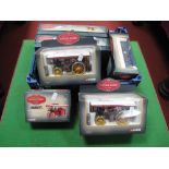 Six Corgi Diecast 1:50th Scale Steam Showmans Engines, all boxed, including two "Anderton and