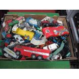 A Quantity of Original Diecast Vehicles by Corgi, Dinky, Matchbox and Others, all playworn.