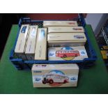 Eight Corgi Diecast Buses, all boxed, Burlingham Seagull and Half Cab Coaches, includes #97174