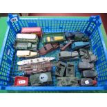 A Quantity of Both Pre and Post War Dinky vehicles, including cars, taxis, buses, military themes,