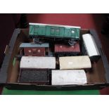 Eight Gauge 1/"G" Scale Rolling Stock Wagons and Vans, including SR Container Van, NE Guards Van,