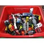 A Box of Assorted Diecast model Vehicles By Various manufacturers, unboxed and playworn.