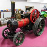 A 1.5 Inch Scale Live Steam Model Of A Traction Engine, although unnamed probably based on an