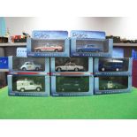 Eight 1:43rd Scale Diecast Police Cars by Vanguards, all boxed, includes#VA05805 and #VA05806 Morris