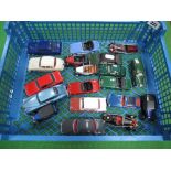 Nineteen Assorted Diecast Model Cars in 1:43rd Scale, by Vanguards, Matchbox, Brumm and others.