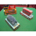 Three 1970's Dinky Toys, No. 123 Princess Saloon, No. 284 London Taxi, No. 291 Atlantean Bus - '