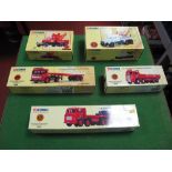 Five Corgi Diecast 1:50th Scale Trucks - All British Road Services, all boxed, including #17901