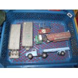 A Quantity of Spot On Diecast Commercial Vehicles and Cars, all spares or repair, playworn.