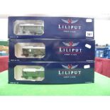 Three Liliput DB Coaches, HO Scale. Boxed.