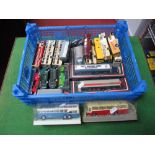 An Assortment of Mainly 1/87th Scale Buses and Trucks by Wiking, Herpa and Others. Includes