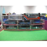 Eight 1:76th Scale "OO Railways" Diecast Buses by Original Omnibus and EFE, all boxed, all Shearings