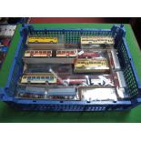 Fourteen 1/87th Scale "HO Railway" Buses and Trucks by Wiking, Brekina and Others. All boxed.